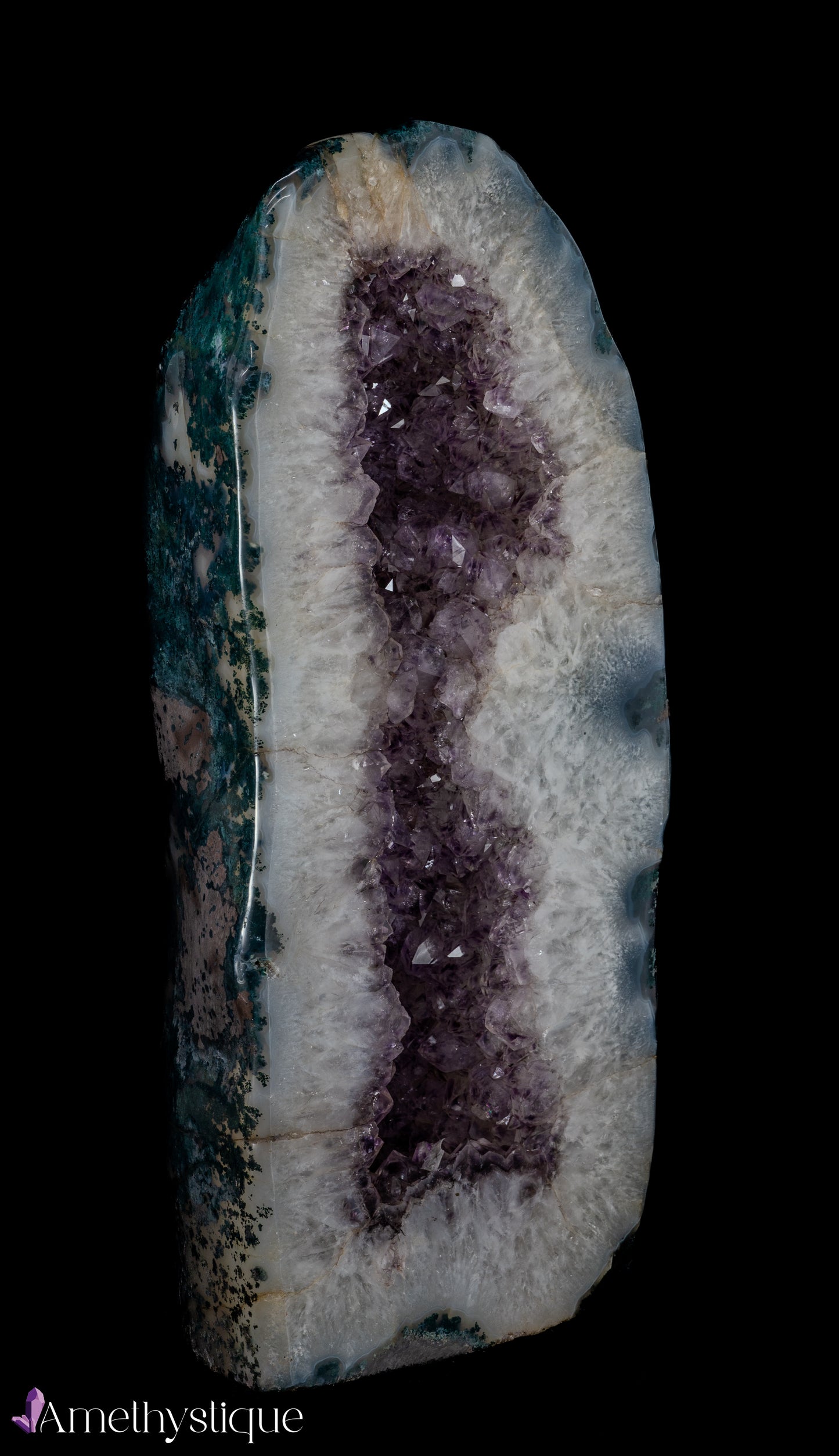 Amethysts with Agate borders - Iracema