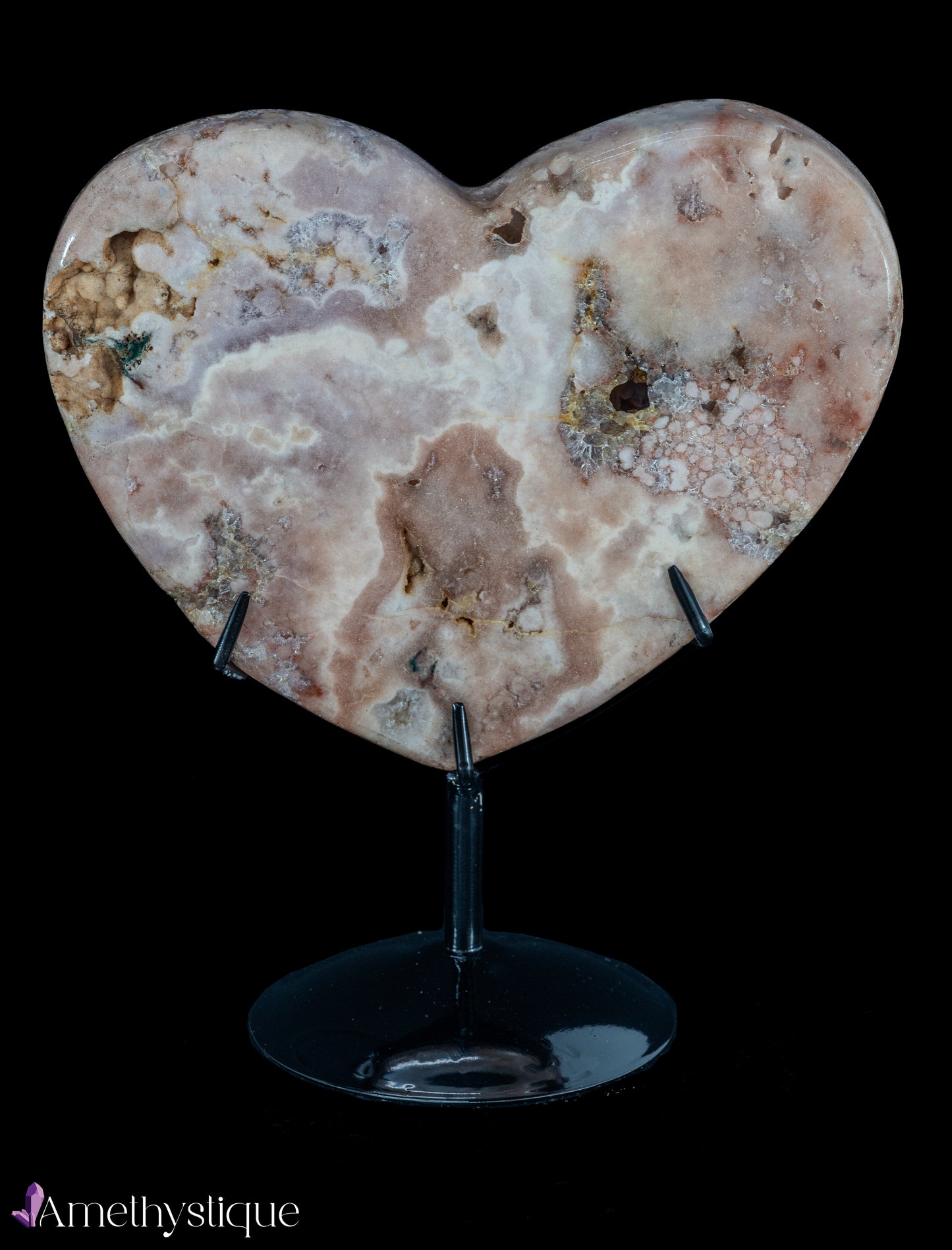 Plaque d'Améthyste en forme de cœur - Áurea