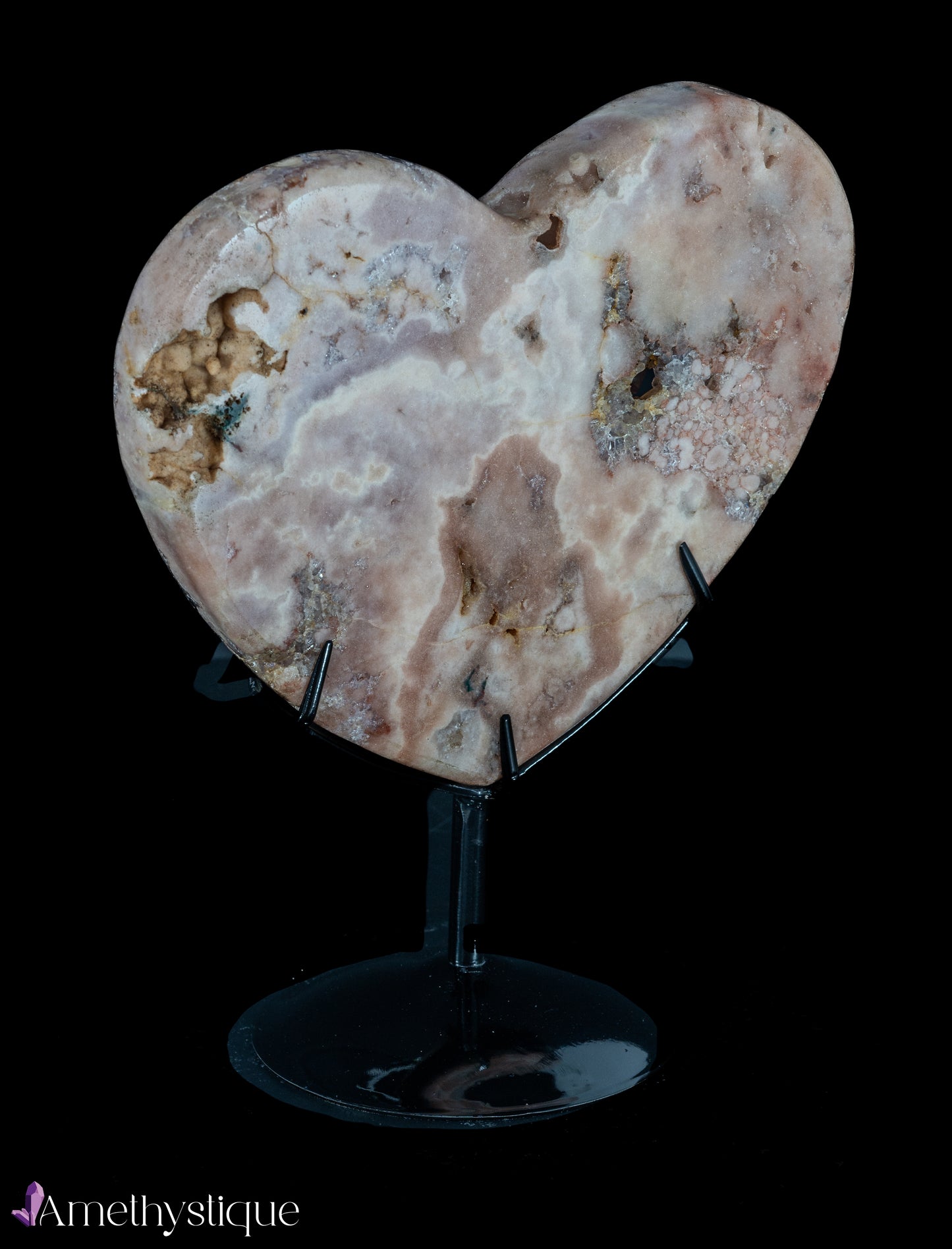 Heart-shaped Amethyst Plaque - Áurea